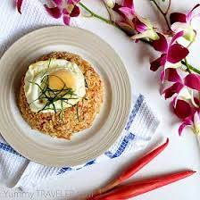 The Yummy Traveler Recipe Nasi Goreng Kecombrang Torch Ginger Fried Rice Nasi Goreng Fried Rice Recipes
