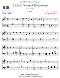 O Little Town Of Bethlehem Advanced Piano Sheet Music Free Printable Pdf At Www Christmasmusicsongs Com Pianomusic Piano Sheet Music Piano Sheet Music Music