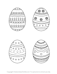 Free printable easter coloring pages with cute pictures for kids and adults to color in. Easter Egg Template The Best Ideas For Kids