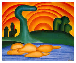 Obras de Tarcila do Amaral (Sol Poente) | Pintura tarsila do amaral,  Tarsila amaral, Tarsila do amaral obras