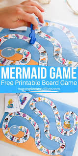 Candyland halloween 2013 1980s pinterest candyland gamesboard game. Free Printable Mermaid Board Game Sugar Spice And Glitter