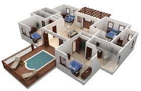 35 Awesome Apartment 3d Floor Plan Ideas Engineering Discoveries In 2021 House Floor Design Bedroom House Plans Simple House Design