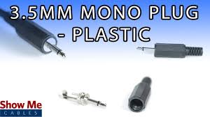 I am not sure how you would wire this as a mono output. 3 5mm Plastic Mono Plug Diy Project To Repair Your Audio Cable 972 Youtube