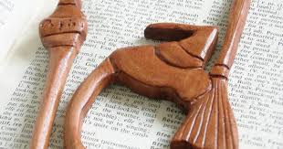 Witch Wizard Academy Hair Stick Shawl Pin Wood Resin Jewelry Shawl Pins Wooden Ornaments