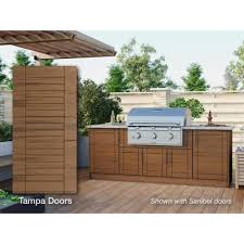Sunstone designer series stainless steel 18 x 34.5 x 28.25 in. Teak Outdoor Kitchens Outdoor Cooking The Home Depot