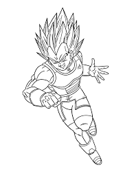 Dragon ball z coloring pages. Printable Vegeta Coloring Pages Anime Coloring Pages