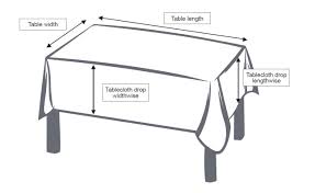 Dining room tables and chairs are also usually made according to standard measurements. How To Choose A Tablecloth Size