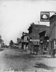 View Of 200 Block Of West Center Street Anaheim Ca Looking East Image Shows South Side Of The Street With The Fashion Stables Old Photos Anaheim Old West