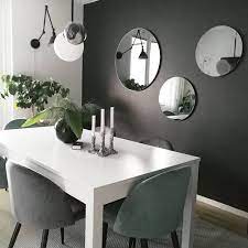 2x dining chair kitchen room green velvet fabric mid century modern+metal legs. Set Of 2 Velvet Dining Chairs Mint Green Vinca