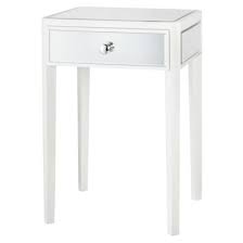 Threshold Mirrored And White Accent Table White Accent Table Guest Room Decor Accent Table