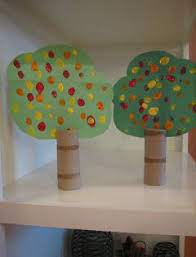 Ramblings Of A Crazy Woman Fall Toilet Paper Roll Tree Crafts Crafts For 2 Year Olds Toddler Crafts