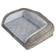 Great support for medium and large dogs. Serta 40 X28 X10 Perfect Sleeper Camel Back Couch Pet Bed Gray Check Back Soon Blinq