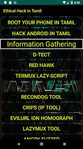 The hacking app can collect information like contacts, call logs, messages, and location from an android device. Ethical Hacking In Tamil à®¤à®® à®´ For Android Apk Download