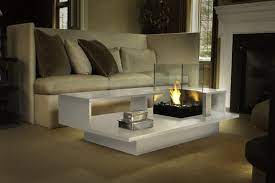 On the deck or patio, a gas fire pit table makes a great gathering space for family and friends. Indoor Fire Pit Table Square Coffee Tables Living Room Living Room Coffee Table Coffee Table