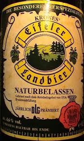 Eifeler Landbier 4 6 7 Von 10 Punkten Bier Bier Werbung Biertest