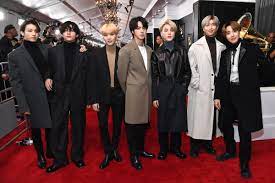 Bts member v who sported a black turtle neck, his signature wide pants, and a long black coat at the red carpet stole the limelight from everyone as fans as well as. Bts Absolutely Dominated The Grammys On Twitter