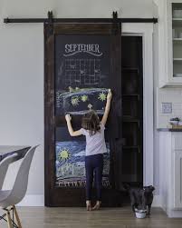 Chalkboard Barn Door Perfect For Pantries In The Kitchen For Writing To Do Lists And Groceries Barn Door Designs Barn Doors Sliding Kitchen Pantry Doors