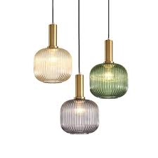 Nordic Bar Pendant Lights Designer Simple Post Modern Light Luxury Dining Room Bedroom Bedside Glass Led Droplight Bar Pendant Lights Glass Pendant Light Pendant Lighting