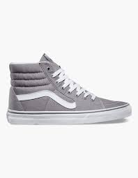 Black And Gold Vans High Tops Vans Sk8 Hi Shoes Gray 261765115 Gray High Top Vans High Top Vans Classic Shoes