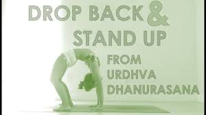 How To Drop Back And Stand Up From Urdhva Dhanurasana With Kino Yoga Online Yoga Classes Kino Yoga Advanced Yoga