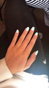 Coffin pastel pink nails with bling! Light Blue Short Blue Acrylic Nails Novocom Top