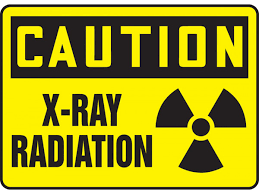 CAUTION X-Ray Radiation OSHA Signs w/ Radiation Symbol
