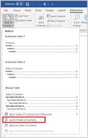 How To Create And Update A Table Of Contents In Microsoft Word