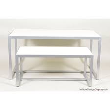 Nesting Table Set White Nesting Tables Table Retail Store Design