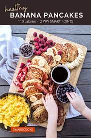 Healthy Banana Pancakes Dwardcooks 110 Calories 2 Ww Sp Recipe In 2021 Banana Pancakes Banana Pancakes Healthy French Toast Easy