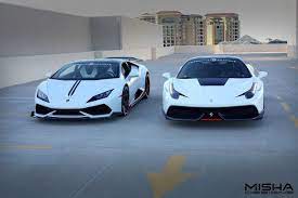 If my wife can change the oil in my ferrari 458, so can you!!! Misha Designs Show Off 458 Italia And Lambo Huracan Wide Body Kits Wide Body Kits Lambo Lambo Huracan