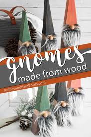 Diy Wood Block Gnomes You Can Make In Minutes Xmas Crafts Christmas Crafts Gnomes