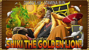 Er war schon zur zeit rogers eine legende und ist heute auch noch als pirat aktiv, um seinen vor 20 jahren geschmiedeten plan zu verwirklichen. Shiki The Golden Lion 60 Stamina One Piece Treasure Cruise Global Youtube