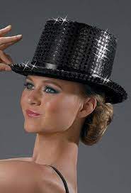 Weissman Sequin Top Hat Dance Accessory Dance Accessories Sequin Top Dance Wear