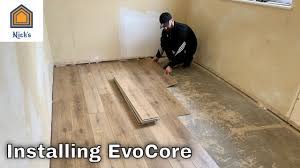 Installing Luxury Vinyl Flooring Evocore Diy How To Install Lvt Youtube