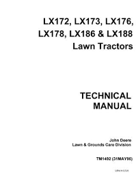 John deere lx188 specs, price, review: John Deere Lx188 Lawn Garden Tractor Service Repair Manual By 163757 Issuu