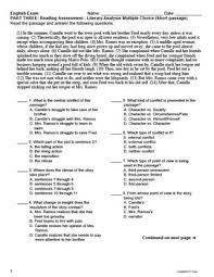 Common Core English Exam Reading And Vocabulary Assessment By Tracee Orman