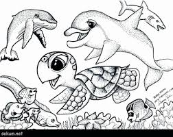 Ocean Animals Coloring Sheets Fresh Coloring Books Sea Animal Coloring Book Best Fantasy Books In 2020 Turtle Coloring Pages Animal Coloring Pages Cute Coloring Pages