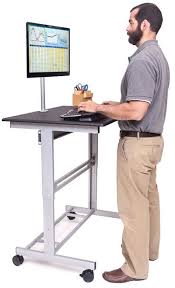How to make a desk with hidden wireless charging. Mobile Standing Desk On Wheels Stand Up Desk Adjustable Height Stand Mobile Standing Desk