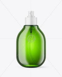 Green Spray Bottle Mockup In Bottle Mockups On Yellow Images Object Mockups