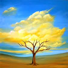 Paint made from berries & nature: Abstract Art By Osnat Tzadok Nature Paintings Easy Nature Paintings Surrealism Painting