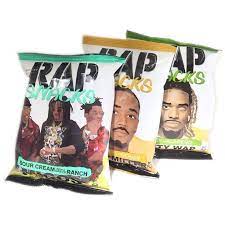 Art Poster Rap Snacks 3 Bag Lot Fetty Wap Lil Romeo Migos Potato Chips Hip Hop Collector Rap Snacks Music Themed Parties Poster Art