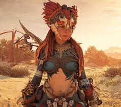The Big ImageBoard (TBIB) - 1girl aloy (horizon) bodypaint bow (weapon)  braid breasts breasts apart freckles game cg green eyes hand wraps horizon  (video game) horizon forbidden west horizon zero dawn lips
