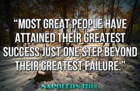 Only those who push through failure and refuse to accept defeat can truly understand how far one can go in life. Think And Grow Rich The 30 Major Causes Of Failure