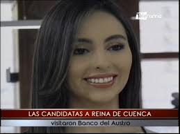 Las candidatas a Reina de Cuenca visitaron Banco del Austro