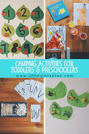 T is for tent craft can make a tent in the living room. Camping Activities For Toddlers And Preschoolers Oh Hey Let S Play