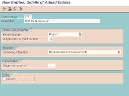 define chart of accounts in sap fico