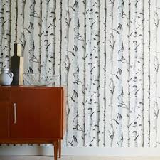 Papier Peint Bouleau Beige Nacre Castorama Papier Peint Bouleau Papier Peint Papier Peint Arbre