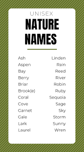 101 Nature Baby Names Baby Names Names Nature Names For Girls