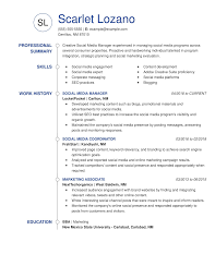 Create the perfect social media resume to like and share with all of your prospective employers. Social Media Manager Resume Examples Marketing Livecareer