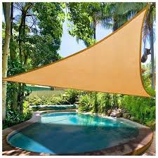 11 5 Triangle Sun Shade Sail Garden Yard Canopy Shelter Pool Red Green Blue Tan 0 Giardino Ambiente Architettura